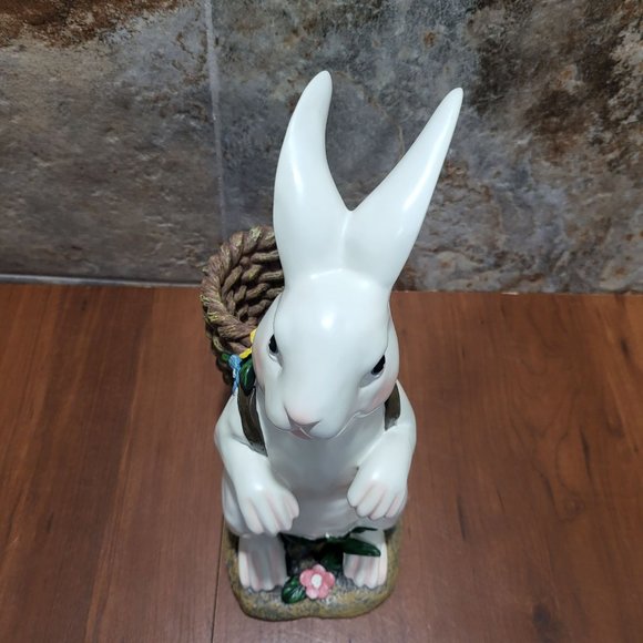 Decorative Bunny Rabbit White Figurine Easter Indoor Decor - Picture 6 of 14